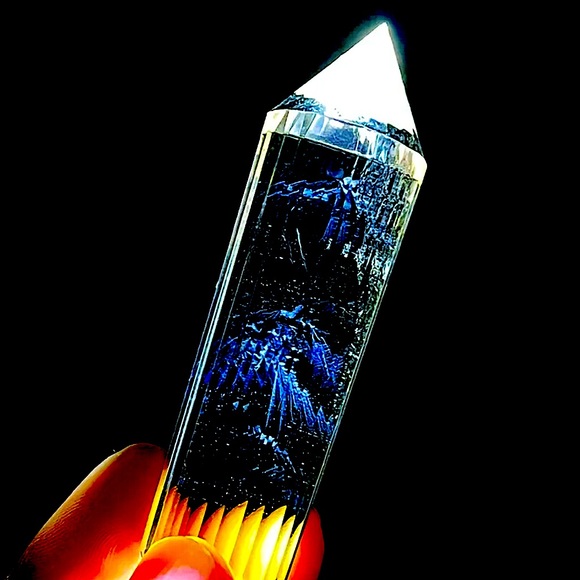 AMAZING 24 Sided Super large Vogel Style Clear Quartz Crystal Wand!!! Reiki ✅ - Picture 3 of 9